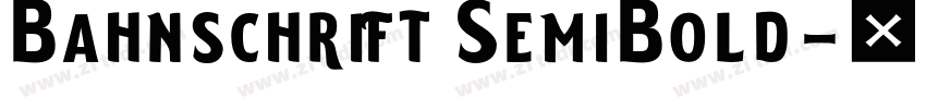 Bahnschrift SemiBold字体转换